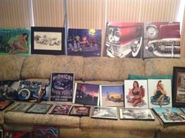 Car, Pinup, Rockabilly, Hot Rod Art Work