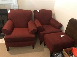 #12 Califorian Co stool $30                                            #11  (2) red Californa Co chairs $75 ea