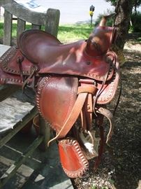 Western Children's Red Saddle