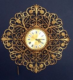 Mid Century Syroco Wall clock