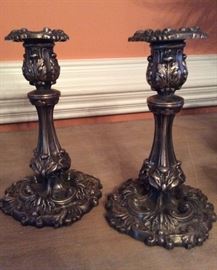 Silver plate Candle Stick Holders