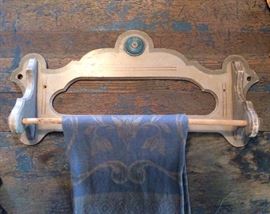 Early 1900s Victorian Painted Towel Rack