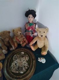 Simon and Halbig 1329,100th anniversary Stieff Bear Family, oriental puppet