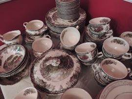 Johnson Bros. china, Friendly Village Service for 12 plus extras