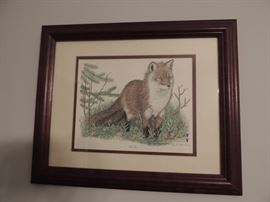 signed Fox drawing