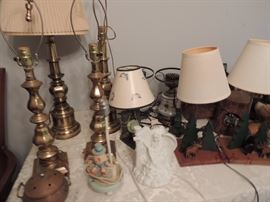 collection of lamps