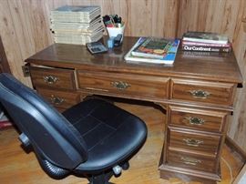 desk and chair