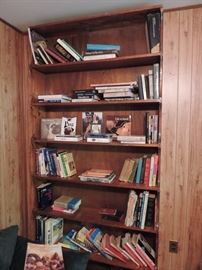 book case and books