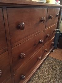 Beautiful Primitive 9 drawer chest