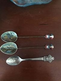 Vintage souvenir spoons