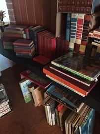 Many vintage and antique books