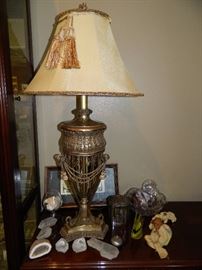 Beautiful metal ornate set of 2 lamps