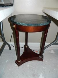 Two of these marble top tables