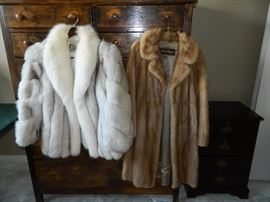 Fox and mink coats