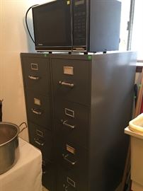 File Cabinets, Microwave Oven