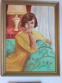 Jackie Kennedy Onassis, by the owners Grandmother, very cool!