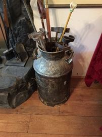 Branding irons were taken by the family, Milk jug remains