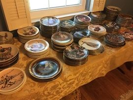 Lots of collector plates, Royal Doulton, Norman Rockwell, Diva II, Coca Cola
