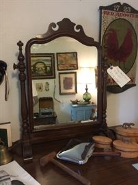 Antique Mirror top for chest 
