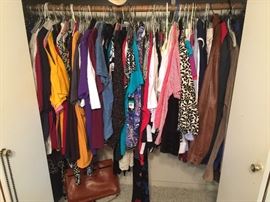 Ladies clothing, shoes and purses, some with tags on!