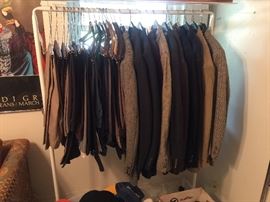 Men's suits, slacks and jackets
