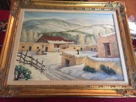Tom Pillsbury oil on board numbered
