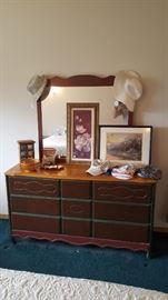 Dresser with Mirror, Hats
