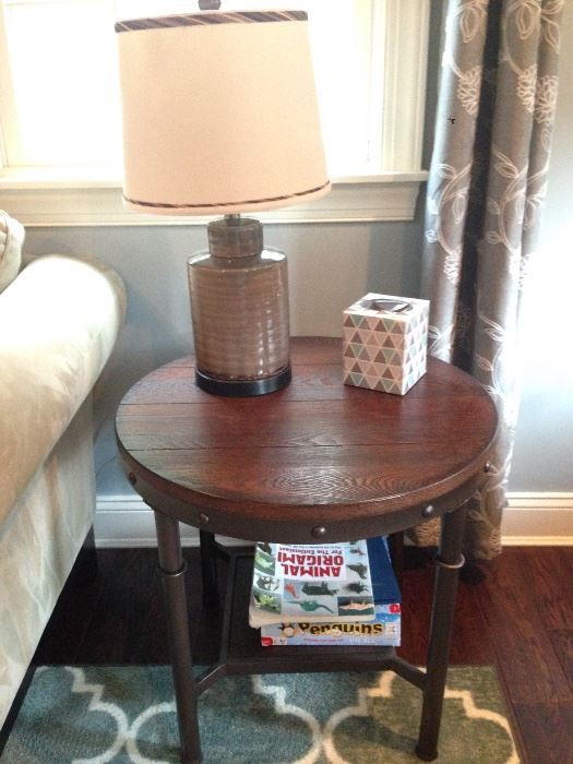 Rustic Side Table (1 of 2), Lamps (1 of 2)