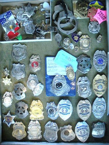 Extensive Police Officers and Security Badges.
