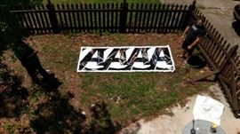 Large authentic Avengers Movie theater poster