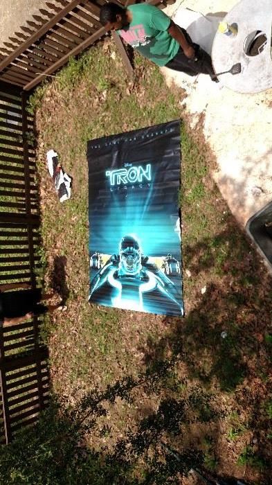 Very large tron authentic movie poster