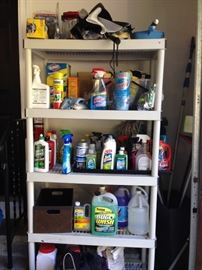Shelving, Cleaning Supplies