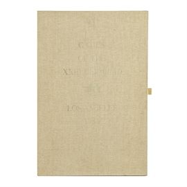 Offset Lithograph Poster Portfolio "Games of the XXIII Olympiad Los Angeles 1984": An offset lithograph poster portfolio titled Games of the XXIII Olympiad Los Angeles 1984, produced by Knapp Communications Corporation. Featured are thirteen prints depicting various summer Olympic games including horse racing, swimming, track, and field. The prints were produced by various artists including Roy Lichtenstein (1923-1997), Robert Rauschenberg (1925 -2008), Jennifer Losch Bartlett (b. 1941), David Hockney (b. 1937), Carlos Almaráz (1941-1989), John Baldessari (b. 1931), Billy Bengston (b. 1934), and Lynda Benglis (b. 1941), Jonathan Borofsky (B. 1942), Richard Clifford Diebenkorn (1922-1993), Sam Lewis Francis (1923-1994), April Greiman (b. 1948), Jayme Odgers (b. 1939), Martin Puryear (b. 1941), Raymond Saunders (b. 1934), and Garry Winogrand (1928-1984). The works are signed by hand in the lower right or left corner. A COA from the publisher is included in the portfolio. Works presented 