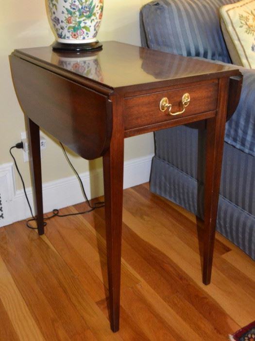 One of two Henkel Harris end tables