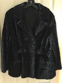 Vintage Sheared lamb short swing coat.  Beautiful!