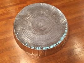 Silver Coffee Table.  Make it larger with a glass top!