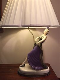Vintage porcelain lamp