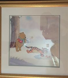 Disney "Winnie the Pooh" cartoon cell.