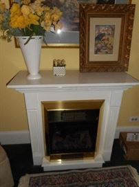 Heater Fire Place with logs