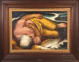 Alfred D. Crimi (American, 1900-1994) "Fisherman's Dream"