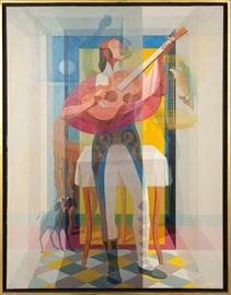 Alfred D. Crimi (American, 1900-1994) "The Troubadour"