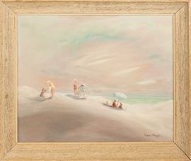Virginia Gruppe (American, born 1907) Beach Scene