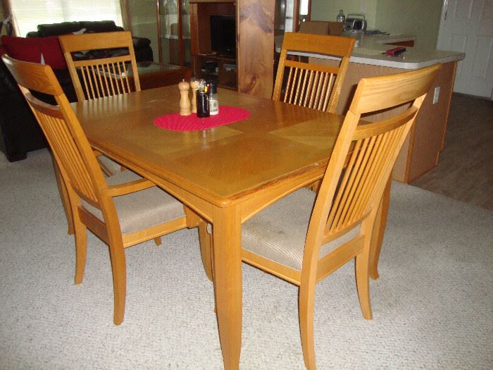 Oak Dining Set with 6 chairs