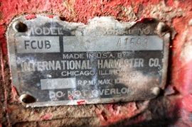 International Harvester Tractor (Model FCUB)