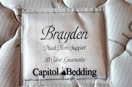 : Bedroom Set Including: Double Bed, 5 Drawer Chest, 6 Drawer Dresser w/Mirror, & Night Stand