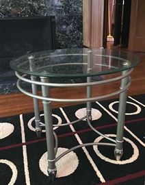 one of the pair of end tables