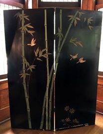 back side of screen, black lacquer