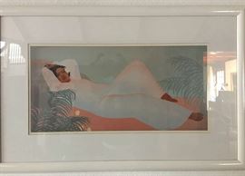 signed Pegge Hopper (Amer. b. 1936) framed print
