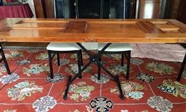 original door from house on x frame base