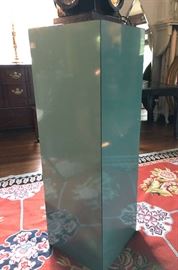 aqua blue laminate pedestal ..... this is really a fun and interesting sale